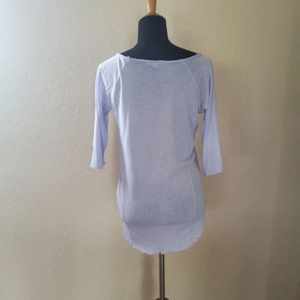 Cotton Citizen Knit Tee Top S Purple - Picture 3 of 16